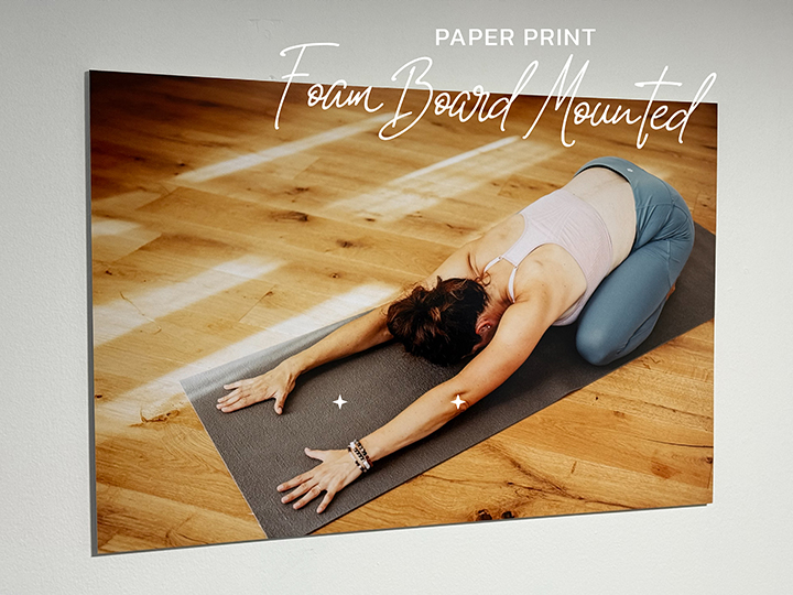 Foam Board Mounted Paper Print