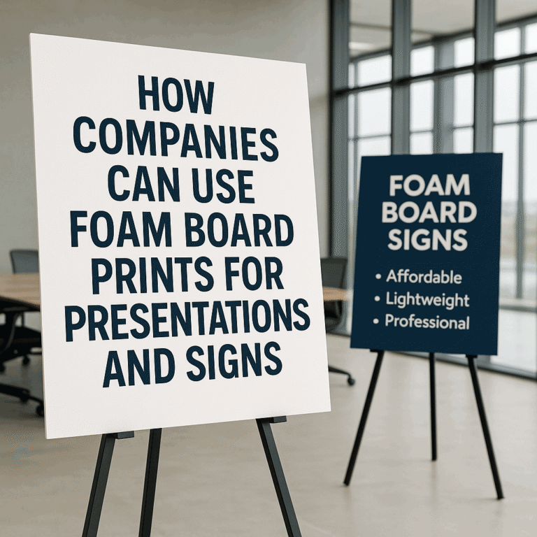 Foam Board Signs: A Smart Tool for Business Presentations and Company Branding