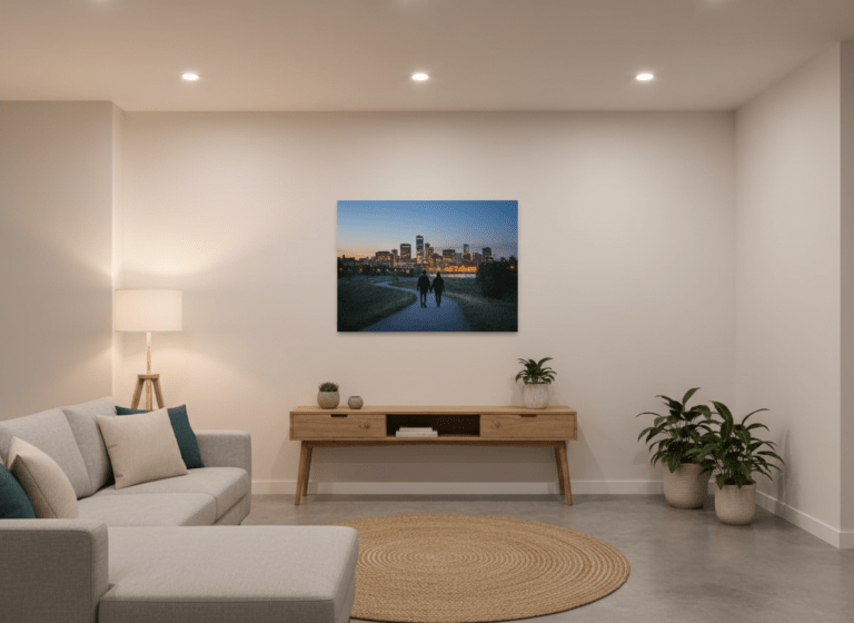 Edmonton Valentine’s Day Gift Idea: Turn a Winter Walk Into Canvas Wall Art