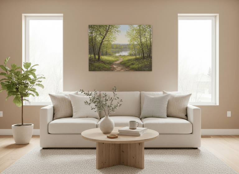 Edmonton Canvas Prints: River Valley Spring (Make Your Home Feel Brighter Fast)