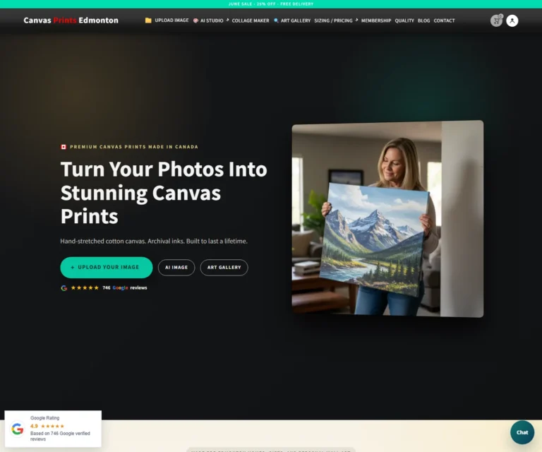 AI Image Generation and Canvas Printing in Edmonton: From Prompt to Finished Wall Art