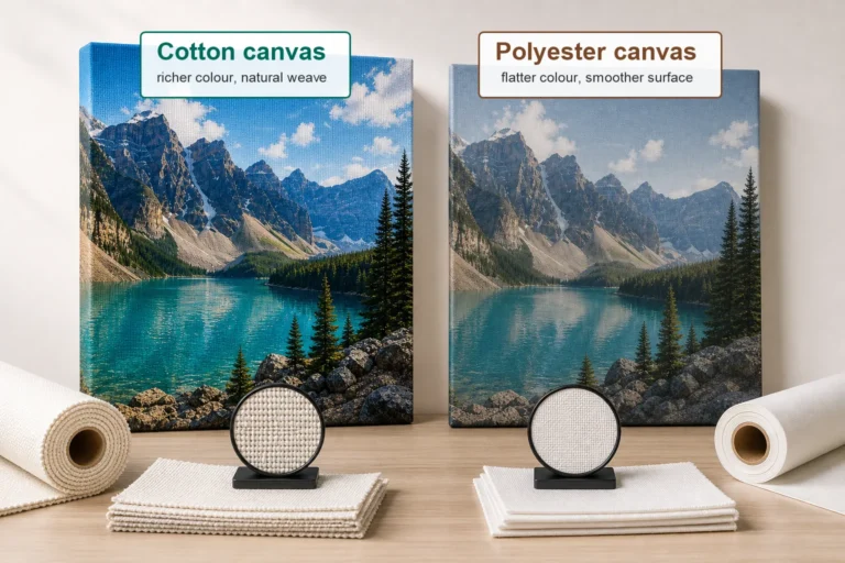 Cotton Canvas vs Polyester Canvas: A Practical Guide for Edmonton Families