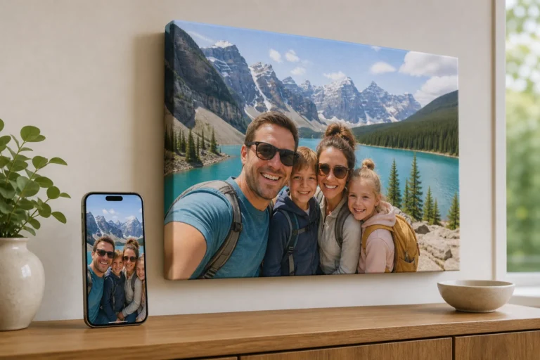 Photo Printing Edmonton: How to Turn Phone Photos Into Lasting Canvas Wall Art