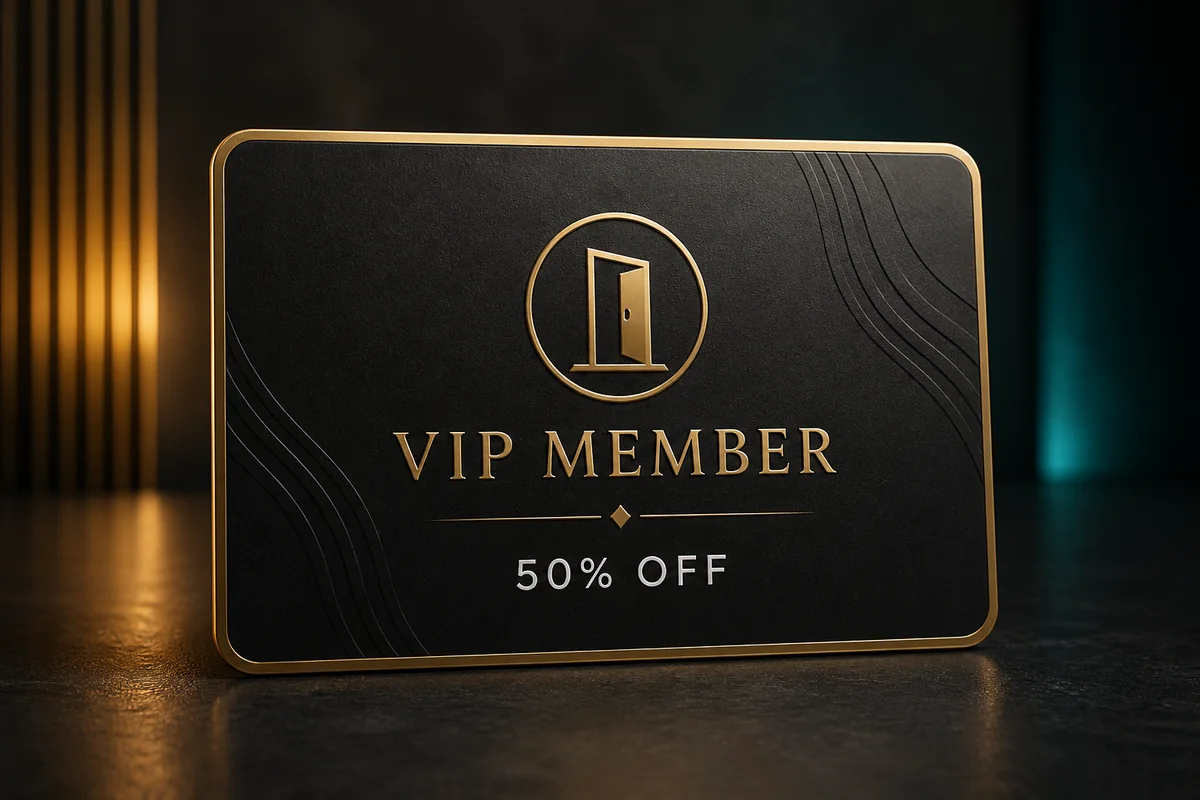VIP membership access card